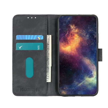 KHAZNEH For Motorola Moto G75 5G Case PU Leather Retro Texture Phone Cover
