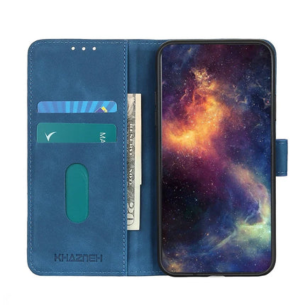 KHAZNEH For Motorola Moto G75 5G Case PU Leather Retro Texture Phone Cover