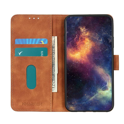 KHAZNEH For Motorola Moto G75 5G Case PU Leather Retro Texture Phone Cover