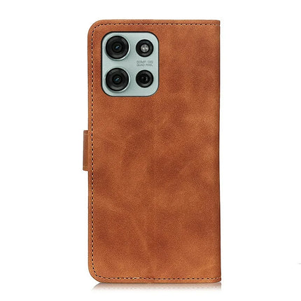 KHAZNEH For Motorola Moto G75 5G Case PU Leather Retro Texture Phone Cover