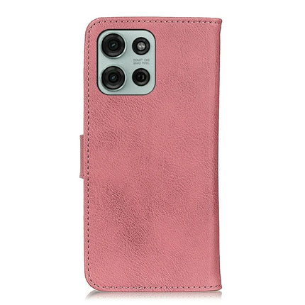 KHAZNEH For Motorola Moto G75 5G Wallet Case Cowhide Texture Leather Flip Phone Cover
