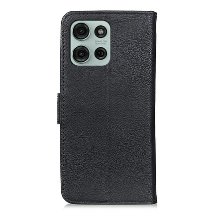 KHAZNEH For Motorola Moto G75 5G Wallet Case Cowhide Texture Leather Flip Phone Cover