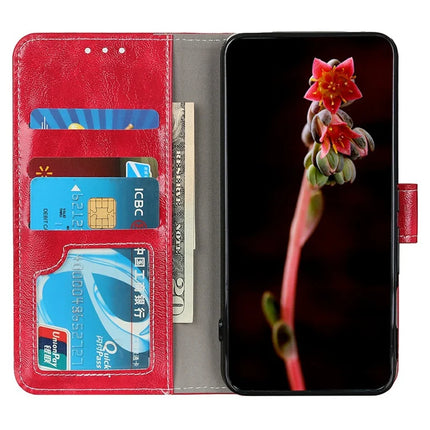 For Motorola Moto G75 5G Leather Case Wallet Phone Cover Crazy Horse Texture