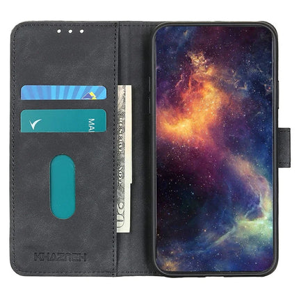KHAZNEH For Google Pixel 9a Case PU Leather Retro Texture Phone Cover
