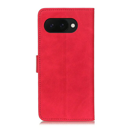 KHAZNEH For Google Pixel 9a Case PU Leather Retro Texture Phone Cover