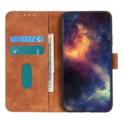 KHAZNEH For Google Pixel 9a Case PU Leather Retro Texture Phone Cover