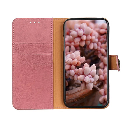 KHAZNEH For Google Pixel 9a Wallet Case Cowhide Texture Leather Flip Phone Cover