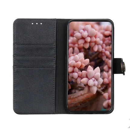 KHAZNEH For Google Pixel 9a Wallet Case Cowhide Texture Leather Flip Phone Cover