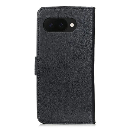 KHAZNEH For Google Pixel 9a Wallet Case Cowhide Texture Leather Flip Phone Cover