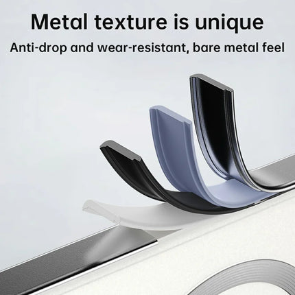 For Google Pixel 9 Case Compatible with MagSafe Hard PC Metal Frame Frosted Phone Back Cover