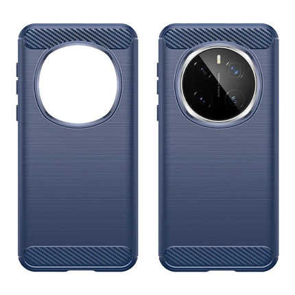 For Honor Magic7 Pro 5G Case Carbon Fiber Texture Brushed Anti Fingerprint Phone Back Cover