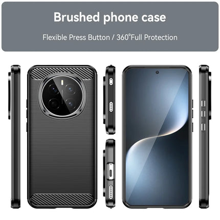 For Honor Magic7 5G Case Carbon Fiber Texture Brushed Anti Fingerprint Phone Back Cover