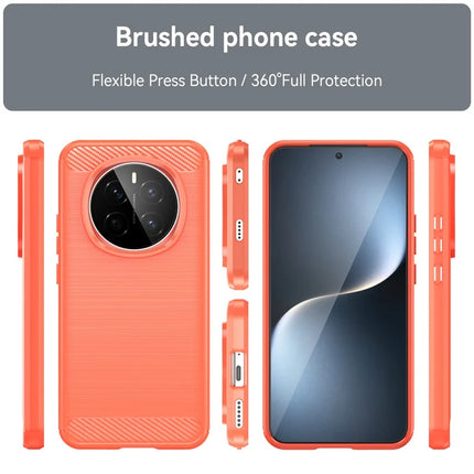 For Honor Magic7 5G Case Carbon Fiber Texture Brushed Anti Fingerprint Phone Back Cover