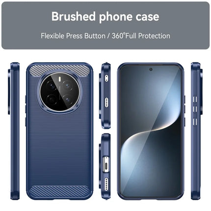 For Honor Magic7 5G Case Carbon Fiber Texture Brushed Anti Fingerprint Phone Back Cover