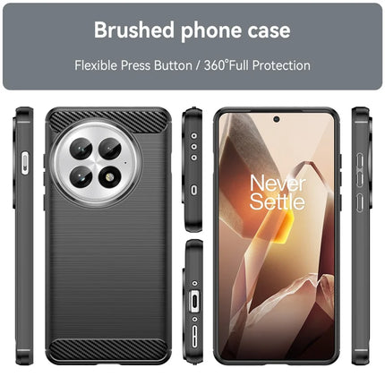 For OnePlus 13 Case Carbon Fiber Texture Brushed Anti Fingerprint Phone Back Cover