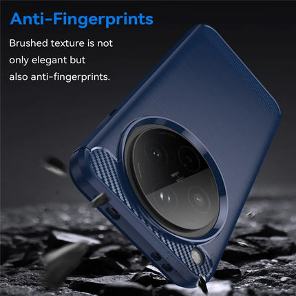 For Oppo Find X8 5G Case Carbon Fiber Texture Brushed Anti Fingerprint Phone Back Cover