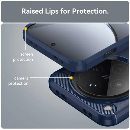 For Oppo Find X8 5G Case Carbon Fiber Texture Brushed Anti Fingerprint Phone Back Cover