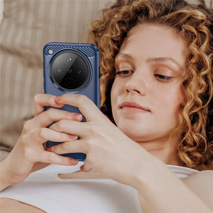 For Oppo Find X8 5G Case Carbon Fiber Texture Brushed Anti Fingerprint Phone Back Cover