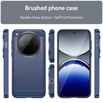 For Oppo Find X8 5G Case Carbon Fiber Texture Brushed Anti Fingerprint Phone Back Cover