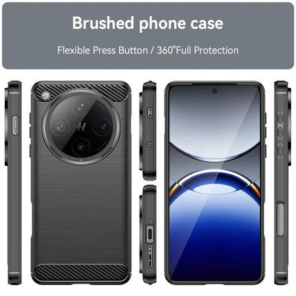 For Oppo Find X8 Pro 5G Case Carbon Fiber Texture Brushed Anti Fingerprint Phone Back Cover