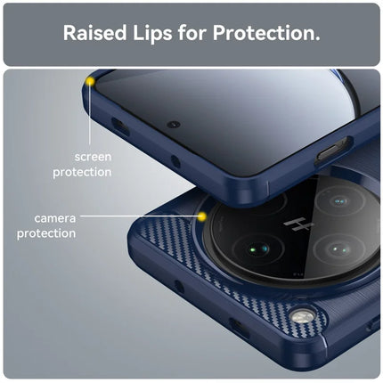 For Oppo Find X8 Pro 5G Case Carbon Fiber Texture Brushed Anti Fingerprint Phone Back Cover