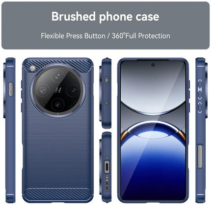 For Oppo Find X8 Pro 5G Case Carbon Fiber Texture Brushed Anti Fingerprint Phone Back Cover