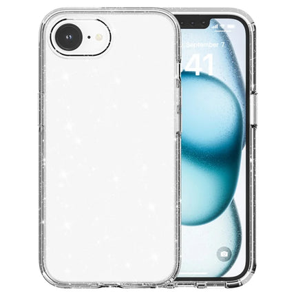 For iPhone 16e Case Thickened Shockproof TPU + PC Glitter Back Cover