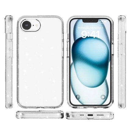 For iPhone 16e Case Thickened Shockproof TPU + PC Glitter Back Cover