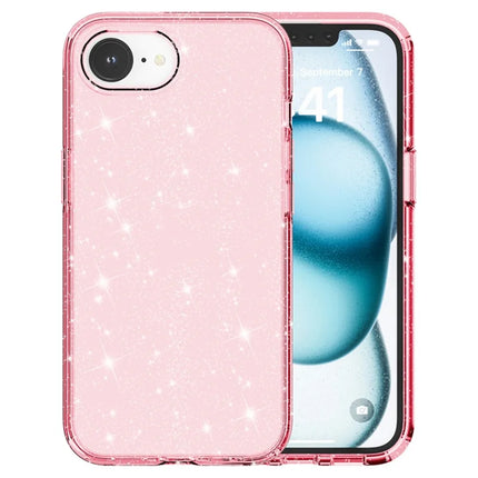 For iPhone 16e Case Thickened Shockproof TPU + PC Glitter Back Cover