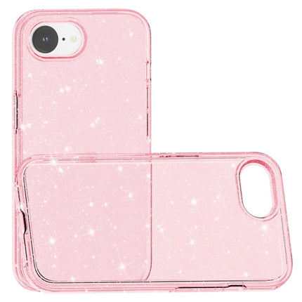 For iPhone 16e Case Thickened Shockproof TPU + PC Glitter Back Cover