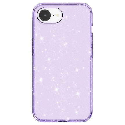 For iPhone 16e Case Thickened Shockproof TPU + PC Glitter Back Cover