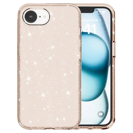For iPhone 16e Case Thickened Shockproof TPU + PC Glitter Back Cover