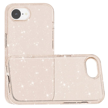For iPhone 16e Case Thickened Shockproof TPU + PC Glitter Back Cover