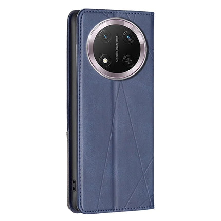 For Honor Magic7 Lite 5G / X9c 5G / X60 Pro 5G Case Card Slots Geometry Imprint Leather Phone Cover