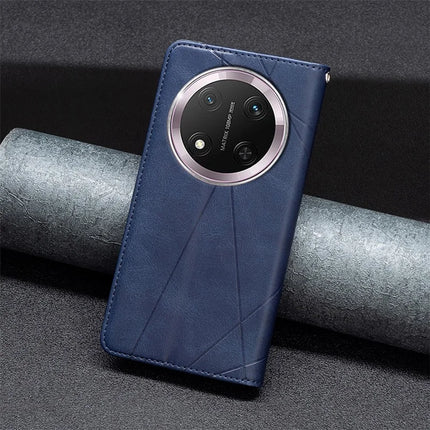 For Honor Magic7 Lite 5G / X9c 5G / X60 Pro 5G Case Card Slots Geometry Imprint Leather Phone Cover