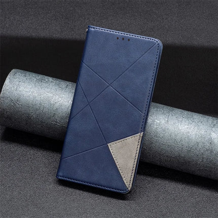 For Honor Magic7 Lite 5G / X9c 5G / X60 Pro 5G Case Card Slots Geometry Imprint Leather Phone Cover