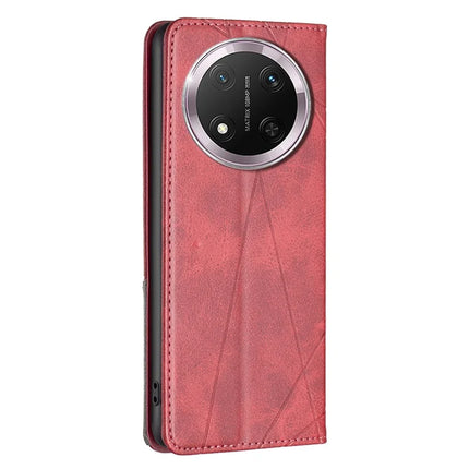 For Honor Magic7 Lite 5G / X9c 5G / X60 Pro 5G Case Card Slots Geometry Imprint Leather Phone Cover