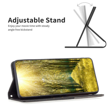 For Honor Magic7 Lite 5G / X9c 5G / X60 Pro 5G Case Card Slots Geometry Imprint Leather Phone Cover
