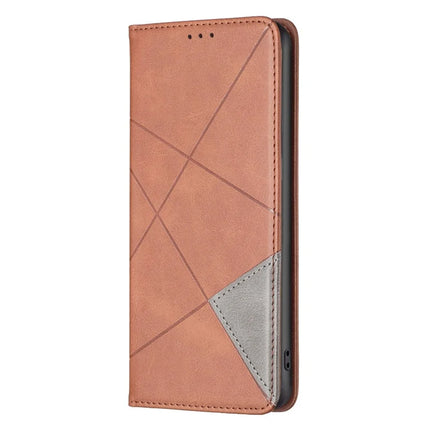 For Honor Magic7 Lite 5G / X9c 5G / X60 Pro 5G Case Card Slots Geometry Imprint Leather Phone Cover