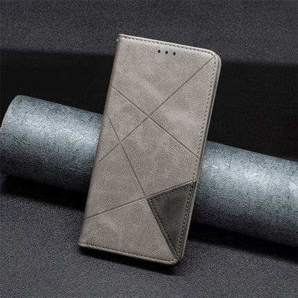 For Honor Magic7 Lite 5G / X9c 5G / X60 Pro 5G Case Card Slots Geometry Imprint Leather Phone Cover