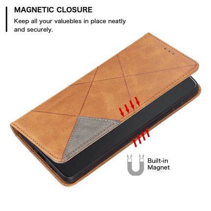For Honor Magic7 Lite 5G / X9c 5G / X60 Pro 5G Case Card Slots Geometry Imprint Leather Phone Cover