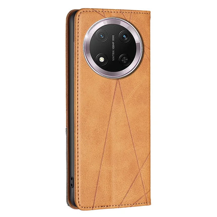 For Honor Magic7 Lite 5G / X9c 5G / X60 Pro 5G Case Card Slots Geometry Imprint Leather Phone Cover