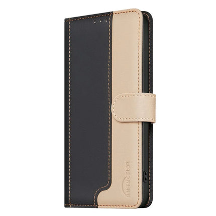 BINFEN COLOR BF33 for Honor Magic7 Lite 5G / X9c 5G / X60 Pro 5G Leather Case Splicing Color RFID Blocking