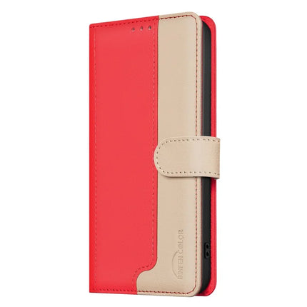 BINFEN COLOR BF33 for Honor Magic7 Lite 5G / X9c 5G / X60 Pro 5G Leather Case Splicing Color RFID Blocking