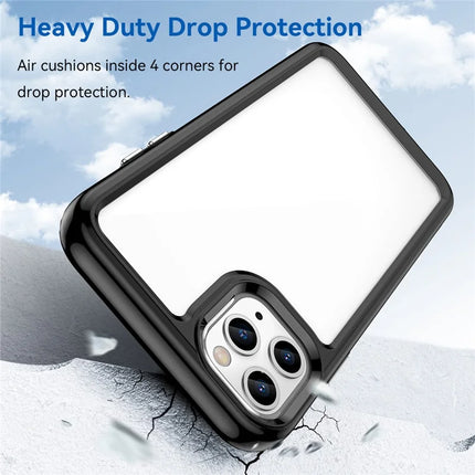 For iPhone 11 Pro Max Case TPU+Acrylic Protective Clear Phone Cover