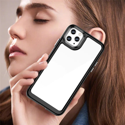 For iPhone 11 Pro Max Case TPU+Acrylic Protective Clear Phone Cover