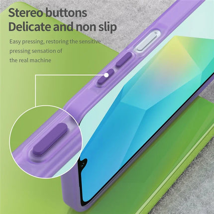 For Samsung Galaxy A16 5G  /  A16 4G Case TPU + PC Phone Back Cover Matte Translucent Design