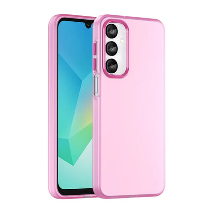 For Samsung Galaxy A16 5G  /  A16 4G Case TPU + PC Phone Back Cover Matte Translucent Design - Rose