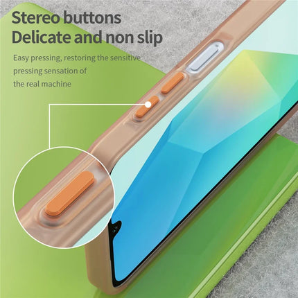For Samsung Galaxy A16 5G  /  A16 4G Case TPU + PC Phone Back Cover Matte Translucent Design