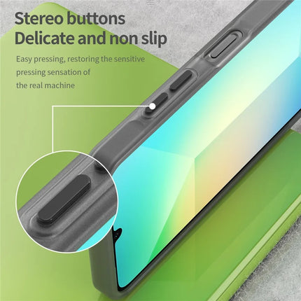 For Samsung Galaxy A06 Case TPU + PC Phone Back Cover Matte Translucent Design